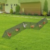 image:imageVEVOR Chicken Tunnels for Yard Metal Poultry Playpen for Outside with Waterproof Cover amp Corner Frames 1181 x 28 x 242 inch LxWxH Easy to Setup Also Widely Used for Ducks Rabbits Geese CoopPanel  Corner  Tarp