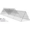 image:imageVEVOR Chicken Tunnels for Yard Metal Poultry Playpen for Outside with Waterproof Cover amp Corner Frames 1181 x 28 x 242 inch LxWxH Easy to Setup Also Widely Used for Ducks Rabbits Geese CoopPanel  Corner  Tarp