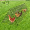 image:imageVEVOR Chicken Tunnels for Yard Metal Poultry Playpen for Outside with Waterproof Cover amp Corner Frames 1181 x 28 x 242 inch LxWxH Easy to Setup Also Widely Used for Ducks Rabbits Geese CoopSingle Panel  Tarp