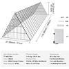 image:imageVEVOR Chicken Tunnels for Yard Metal Poultry Playpen for Outside with Waterproof Cover amp Corner Frames 1181 x 28 x 242 inch LxWxH Easy to Setup Also Widely Used for Ducks Rabbits Geese CoopSingle Panel  Tarp