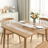image:imageVEVOR Clear PVC Square Tablecloth 12 x 12 15mm Thick Waterproof Stain Resistant Durable Desk Coffee Table Dining Room Table12 x 12 Square