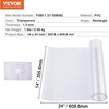 image:imageVEVOR Clear PVC Square Tablecloth 12 x 12 15mm Thick Waterproof Stain Resistant Durable Desk Coffee Table Dining Room Table24 x 14 Rectangular