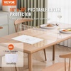image:imageVEVOR Clear PVC Square Tablecloth 12 x 12 15mm Thick Waterproof Stain Resistant Durable Desk Coffee Table Dining Room Table32 x 16 Rectangular