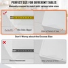 image:imageVEVOR Clear PVC Square Tablecloth 12 x 12 15mm Thick Waterproof Stain Resistant Durable Desk Coffee Table Dining Room Table42 x 96 Rectangular