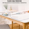 image:imageVEVOR Clear PVC Square Tablecloth 12 x 12 15mm Thick Waterproof Stain Resistant Durable Desk Coffee Table Dining Room Table42 x 96 Rectangular