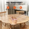 image:imageVEVOR Clear PVC Square Tablecloth 12 x 12 15mm Thick Waterproof Stain Resistant Durable Desk Coffee Table Dining Room Table48 Round