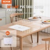 image:imageVEVOR Clear PVC Square Tablecloth 12 x 12 15mm Thick Waterproof Stain Resistant Durable Desk Coffee Table Dining Room Table60 x 30 Rectangular