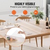 image:imageVEVOR Clear PVC Square Tablecloth 12 x 12 15mm Thick Waterproof Stain Resistant Durable Desk Coffee Table Dining Room Table60 x 36 Rectangular