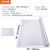 image:imageVEVOR Clear PVC Square Tablecloth 12 x 12 15mm Thick Waterproof Stain Resistant Durable Desk Coffee Table Dining Room Table60 x 36 Rectangular
