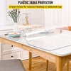 image:imageVEVOR Clear PVC Square Tablecloth 12 x 12 15mm Thick Waterproof Stain Resistant Durable Desk Coffee Table Dining Room Table72 x 42 Rectangular