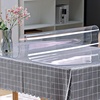 image:imageVEVOR Clear PVC Square Tablecloth 12 x 12 15mm Thick Waterproof Stain Resistant Durable Desk Coffee Table Dining Room Table72 x 42 Rectangular