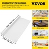 image:imageVEVOR Clear PVC Square Tablecloth 12 x 12 15mm Thick Waterproof Stain Resistant Durable Desk Coffee Table Dining Room Table78 x 42 Rectangular