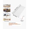 image:imageVEVOR Clear PVC Square Tablecloth 12 x 12 15mm Thick Waterproof Stain Resistant Durable Desk Coffee Table Dining Room Table80 x 42 Rectangular