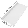 image:imageVEVOR Clear PVC Square Tablecloth 12 x 12 15mm Thick Waterproof Stain Resistant Durable Desk Coffee Table Dining Room Table84 x 42 Rectangular
