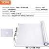 image:imageVEVOR Clear PVC Square Tablecloth 12 x 12 15mm Thick Waterproof Stain Resistant Durable Desk Coffee Table Dining Room Table96 x 24 Rectangular
