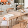image:imageVEVOR Clear PVC Square Tablecloth 12 x 12 15mm Thick Waterproof Stain Resistant Durable Desk Coffee Table Dining Room Table96 x 24 Rectangular