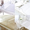 image:imageVEVOR Clear PVC Square Tablecloth 12 x 12 15mm Thick Waterproof Stain Resistant Durable Desk Coffee Table Dining Room Table96 x 42 Rectangular