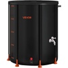image:imageVEVOR Collapsible Rain Barrel 100 Gallon380 L Portable Water Tank PVC Rainwater Collection Barrel with Spigots and Overflow Kit Water Barrel for Garden Water Catcher2025black