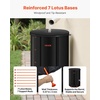 image:imageVEVOR Collapsible Rain Barrel 100 Gallon380 L Portable Water Tank PVC Rainwater Collection Barrel with Spigots and Overflow Kit Water Barrel for Garden Water CatcherBlack