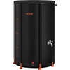 image:imageVEVOR Collapsible Rain Barrel 100 Gallon380 L Portable Water Tank PVC Rainwater Collection Barrel with Spigots and Overflow Kit Water Barrel for Garden Water CatcherBlack