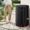 image:imageVEVOR Collapsible Rain Barrel 100 Gallon380 L Portable Water Tank PVC Rainwater Collection Barrel with Spigots and Overflow Kit Water Barrel for Garden Water CatcherBlack