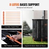 image:imageVEVOR Collapsible Rain Barrel 100 Gallon380 L Portable Water Tank PVC Rainwater Collection Barrel with Spigots and Overflow Kit Water Barrel for Garden Water CatcherBlack