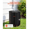 image:imageVEVOR Collapsible Rain Barrel 100 Gallon380 L Portable Water Tank PVC Rainwater Collection Barrel with Spigots and Overflow Kit Water Barrel for Garden Water Catcher2025black