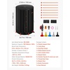 image:imageVEVOR Collapsible Rain Barrel 100 Gallon380 L Portable Water Tank PVC Rainwater Collection Barrel with Spigots and Overflow Kit Water Barrel for Garden Water CatcherBlack