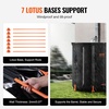 image:imageVEVOR Collapsible Rain Barrel 100 Gallon380 L Portable Water Tank PVC Rainwater Collection Barrel with Spigots and Overflow Kit Water Barrel for Garden Water CatcherNew Black