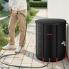 image:imageVEVOR Collapsible Rain Barrel 100 Gallon380 L Portable Water Tank PVC Rainwater Collection Barrel with Spigots and Overflow Kit Water Barrel for Garden Water Catcher2025black
