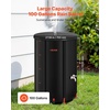 image:imageVEVOR Collapsible Rain Barrel 100 Gallon380 L Portable Water Tank PVC Rainwater Collection Barrel with Spigots and Overflow Kit Water Barrel for Garden Water CatcherBlack