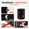 image:imageVEVOR Collapsible Rain Barrel 100 Gallon380 L Portable Water Tank PVC Rainwater Collection Barrel with Spigots and Overflow Kit Water Barrel for Garden Water CatcherNew Black
