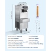 image:imageVEVOR Commercial Ice Cream Machine 2028LH Yield 2200W 3Flavor Freestanding Soft Serve Ice Cream Maker with 2 x 6L Hoppers amp Hopper Agitation PreCooling SelfCleaning for Snack Dessert ShopsVertical 3 Flavors Flagship ModelNew