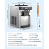 image:imageVEVOR Commercial Ice Cream Machine 2028LH Yield 2200W 3Flavor Freestanding Soft Serve Ice Cream Maker with 2 x 6L Hoppers amp Hopper Agitation PreCooling SelfCleaning for Snack Dessert ShopsCountertop 3 Flavors Basic Model2026