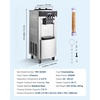 image:imageVEVOR Commercial Ice Cream Machine 2028LH Yield 2200W 3Flavor Freestanding Soft Serve Ice Cream Maker with 2 x 6L Hoppers amp Hopper Agitation PreCooling SelfCleaning for Snack Dessert ShopsVertical 3 Flavors Basic Model2026