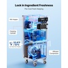 image:imageVEVOR Commercial Ice Cream Machine 2028LH Yield 2200W 3Flavor Freestanding Soft Serve Ice Cream Maker with 2 x 6L Hoppers amp Hopper Agitation PreCooling SelfCleaning for Snack Dessert ShopsVertical 3 Flavors Flagship ModelNew