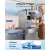 image:imageVEVOR Commercial Ice Cream Machine 2028LH Yield 2200W 3Flavor Freestanding Soft Serve Ice Cream Maker with 2 x 6L Hoppers amp Hopper Agitation PreCooling SelfCleaning for Snack Dessert ShopsVertical 3 Flavors Flagship ModelNew