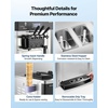 image:imageVEVOR Commercial Ice Cream Machine 2028LH Yield 2200W 3Flavor Freestanding Soft Serve Ice Cream Maker with 2 x 6L Hoppers amp Hopper Agitation PreCooling SelfCleaning for Snack Dessert ShopsCountertop 3 Flavors Basic Model2026