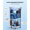 image:imageVEVOR Commercial Ice Cream Machine 2028LH Yield 2200W 3Flavor Freestanding Soft Serve Ice Cream Maker with 2 x 6L Hoppers amp Hopper Agitation PreCooling SelfCleaning for Snack Dessert ShopsVertical 3 Flavors Basic Model2026