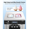 image:imageVEVOR Commercial Ice Cream Machine 2028LH Yield 2200W 3Flavor Freestanding Soft Serve Ice Cream Maker with 2 x 6L Hoppers amp Hopper Agitation PreCooling SelfCleaning for Snack Dessert ShopsCountertop 3 Flavors Basic Model2026