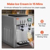 image:imageVEVOR Commercial Ice Cream Machine 21 QTH Soft Serve Ice Cream Maker with LCD Panel Auto Clean 3Flavor Precooling for Restaurant Snack Bar203 x 272 x 29 in