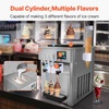 image:imageVEVOR Commercial Ice Cream Machine 21 QTH Soft Serve Ice Cream Maker with LCD Panel Auto Clean 3Flavor Precooling for Restaurant Snack Bar203 x 272 x 29 in