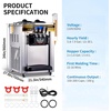 image:imageVEVOR Commercial Ice Cream Machine 21 QTH Soft Serve Ice Cream Maker with LCD Panel Auto Clean 3Flavor Precooling for Restaurant Snack BarCountertop 3 Flavors Flagship Model