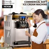 image:imageVEVOR Commercial Ice Cream Machine 21 QTH Soft Serve Ice Cream Maker with LCD Panel Auto Clean 3Flavor Precooling for Restaurant Snack BarCountertop 3 Flavors Flagship Model