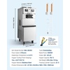 image:imageVEVOR Commercial Ice Cream Machine 21 QTH Soft Serve Ice Cream Maker with LCD Panel Auto Clean 3Flavor Precooling for Restaurant Snack BarVertical 3 Flavors Flagship Model