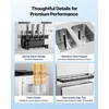 image:imageVEVOR Commercial Ice Cream Machine 21 QTH Soft Serve Ice Cream Maker with LCD Panel Auto Clean 3Flavor Precooling for Restaurant Snack BarVertical 3 Flavors Flagship Model