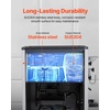 image:imageVEVOR Commercial Ice Cream Machine 2400w 1Flavor Hard Serve Ice Cream Maker 2025LH Yield 8L Stainless Steel Cylinder Digital Control Auto Clean Adjustable Texture for Restaurants Snack Bars