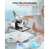 image:imageVEVOR Commercial Ice Crusher 661LBSH 350W Electric Snow Cone Machine with 4 Blades 2000RPM Stainless Steel Shaved Ice Machine with 11 Gal CrushedIce Box for Family Restaurants Bars BlackBlack