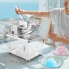 image:imageVEVOR Commercial Ice Crusher 661LBSH 350W Electric Snow Cone Machine with 4 Blades 2000RPM Stainless Steel Shaved Ice Machine with 11 Gal CrushedIce Box for Family Restaurants Bars BlackSilver