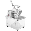 image:imageVEVOR Commercial Ice Crusher 661LBSH 350W Electric Snow Cone Machine with 4 Blades 2000RPM Stainless Steel Shaved Ice Machine with 11 Gal CrushedIce Box for Family Restaurants Bars BlackSilver
